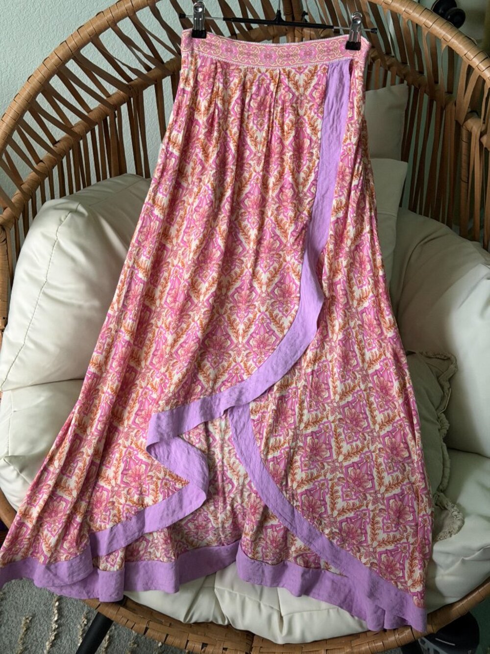 Spell & the Gypsy Jewel Wrap Skirt in Quartz - High Low - XS